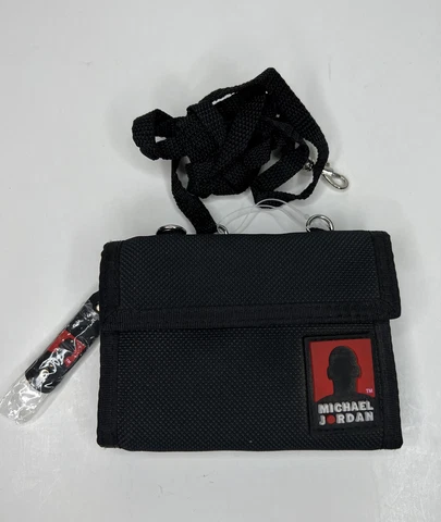 NOS Vintage 90's Michael Jordan Hook And Loop Wallet. NEW OLD STOCK. NM-MT+! Cover
