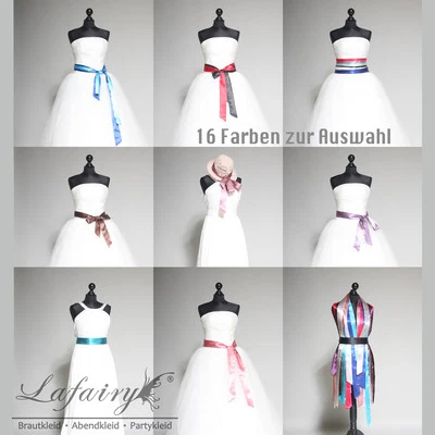 Satinband Gürtel Zopfband Schleife Lafairy für Kleid Hut Frisur Lafairy SALE DE