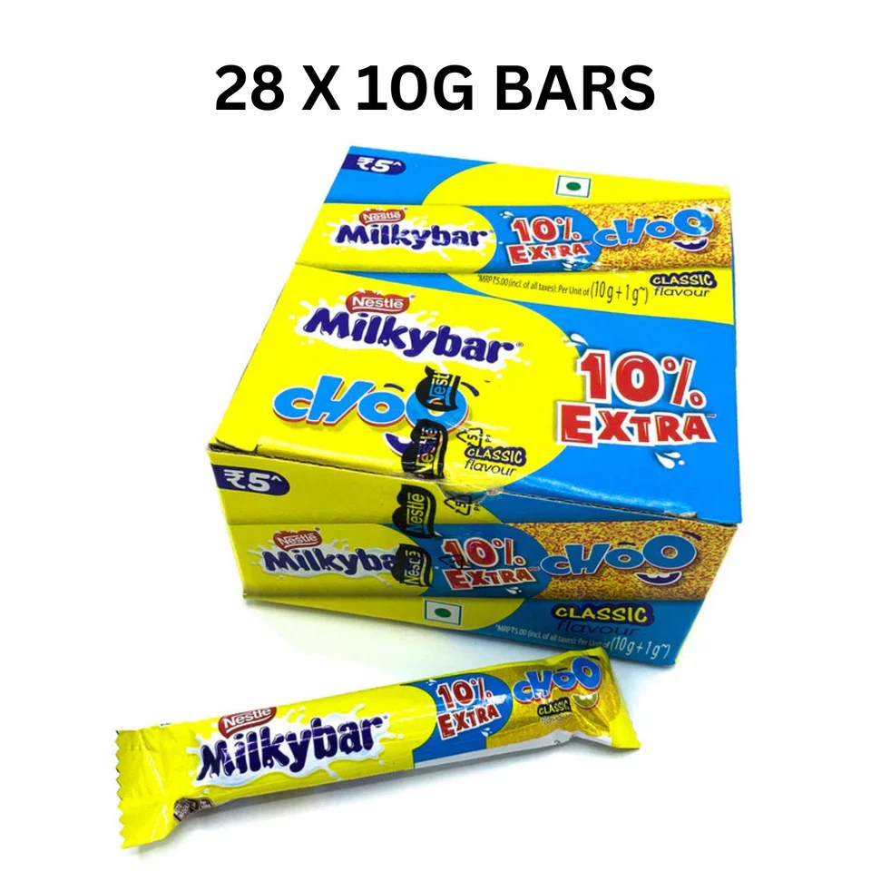 Nestle Milkybar Choo Classic 10g (Pack of 28) Indian Import - Full Case - Image 1 of 1
