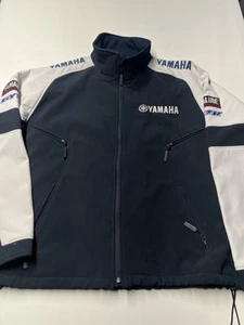 Yamaha JH Design Blue & White Pit Crew Racing Jacket Men 2XL rare - Picture 1 of 9