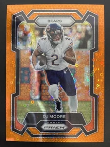 DJ Moore 2023 Panini Prizm Fútbol Naranja Disco Chicago Bears #47 - Imagen 1 de 2
