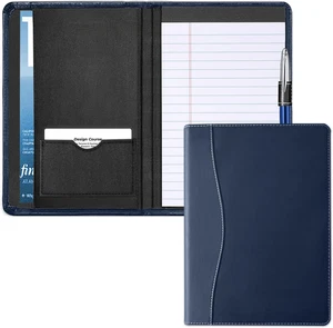 Mini Padfolio/Junior Portfolio Folder Case, Business A5 Binder Organizer Notepad - Picture 1 of 12