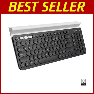 Multi-Device Keyboard for PC Tablet Smartphone - White - Image 1 of 4