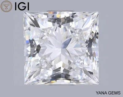 IGI Certified 1.00 Carat Princess Cut CVD Lab Grown Diamond D Color VS1 Clarity - Image 1 of 4
