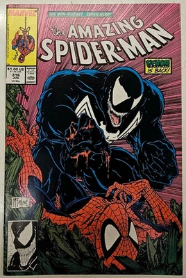 Amazing Spiderman Issue 316 Marvel Comics Key Grade VF/NM 3rd Venom McFarlane Foto 1 de 4