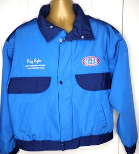 Vintage National Hot Rod Association NHRA Drag Racing Jacket Mens XL USA Made - Picture 1 of 11