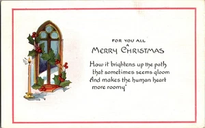 Poem Postcard - A Merry Christmas - Picture 1 of 2