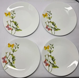 Home to Kitchen H2K Botanischer Schmetterling Blumen Erdbeere Speiseteller 4er Set - Bild 1 von 6