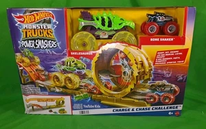 Neu im Karton Hot Wheels Monster Truck Power Smashers Charge & Chase Challenge Track Set - Bild 1 von 11