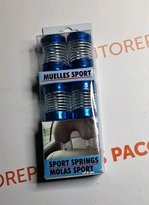 Pack 4 Muelles Decorativos SPORT SPRINGS para Reposacabezas Coche | Cromo... - Imagen 1 de 2