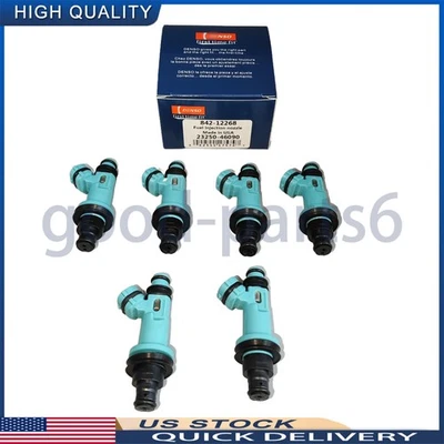6Pcs DENSO Fuel Injectors 23250-46090 For Toyota Supra Lexus SC300 IS300 GS300 Foto 1 de 4