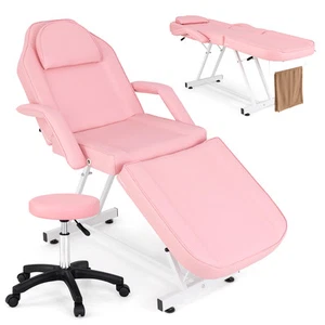 73'' Facial Chair w/ Hydraulic Stool Adjustable Backrest & Legrest - Picture 1 of 10