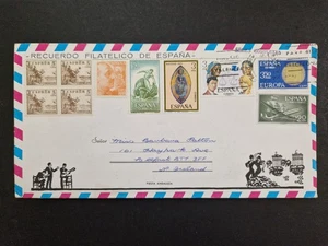 Spain - Airmail Illustrated Cover to Northern Ireland with 10 Stamps #C63741 - Picture 1 of 2