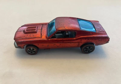 Custom Mustang Red 1967 Redline Hot Wheels Red with dark interior - Image 1 of 4