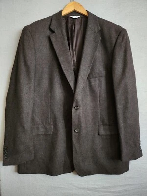 Joseph & Feiss 100% Lambswool Blazer Men’s 50 Long Brown Tweed - Image 1 of 4