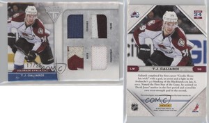 2011-12 Panini Titanium Quad Memorabilia /25 TJ Galiardi #34