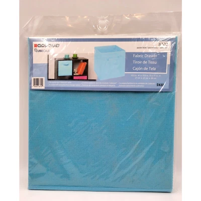 ClosetMaid 8700 储物立方体织物抽屉粉彩蓝色彩色折叠 — 第 1/2 张图片