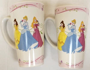 Disney PRINCESS'S - Tazzine da caffè in ceramica 11 oz, nuove (set di 2) - Foto 1 di 2