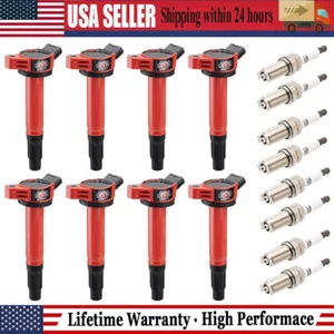 UF487 Ignition Coil and Spark Plug 1483 For Toyota Tundra V8 4.6L 4.7L 5.7L 2010 - Picture 1 of 17