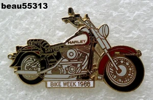 ⭐"VINTAGE" 1988 DAYTONA FLORIDA BICICLETA SEMANA CHALECO CHAQUETA PIN - Imagen 1 de 1