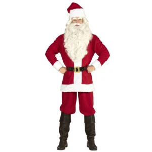 Weihnachtskostüm Santa Claus Weihnachtsmann Kostüm Herren Nikolaus Anzug M-L - Bild 1 von 5