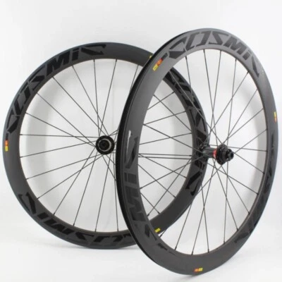 700C 38/50/60/88mm Full Carbon Road Bike Wheelset Tubular Clincher Tubeless Rims - Image 1 of 4