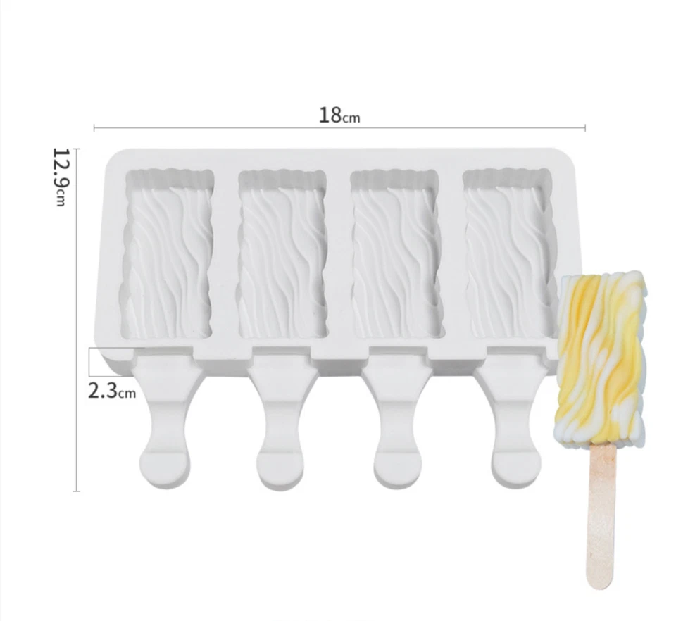 CAKESICLE MOLD (4 Cavity), Popsicle Mold, Silicone Ice Cream Mold, Baking - Image 1 of 1