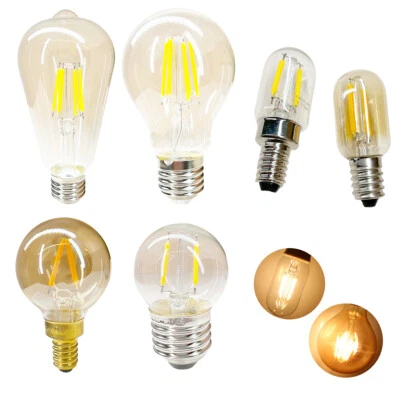 E12 E14 E27 12V 24V 1W 6W  Vintage Retro COB LED Filament Glühbirne Glaslampe - Bild 1 von 4