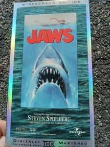 JAWS VHS Tape HOLO Widescreen THX Digitally Mastered Edi - Picture 1 of 3