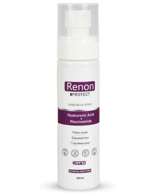 Renon Sunscreen Spray SPF 50 PA++++ Hyaluronic & Niacinamide No White Cast 100ml Foto 1 de 4