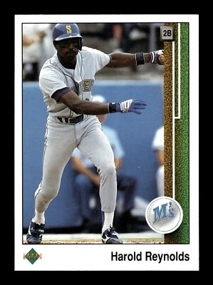 HAROLD REYNOLDS ⚾ 1989 Upper Deck Baseball #249 Seattle Mariners - Image 1 of 2