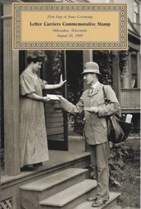 #2420 First Day Ceremony Program 25c Letter Carriers Stamp with 1 Autograph - Picture 1 of 2