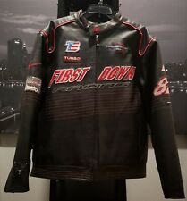 First Down Racing PVC Leather Coat