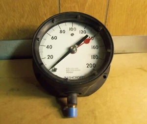 Ashcroft 0 to 200 PSI Dial Indicating Pressure Gage P/N: 45-1379SS02LXSH200(NOS) - Picture 1 of 18