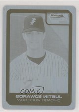 2006 Bowman Draft Draft Picks Printing Plate Cyan 1/1 Justin Edwards #DP14 pd6