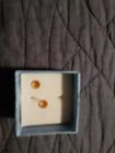 geniune mandarin orange garnet round 2 gems 5.37mm cvs clean from africa