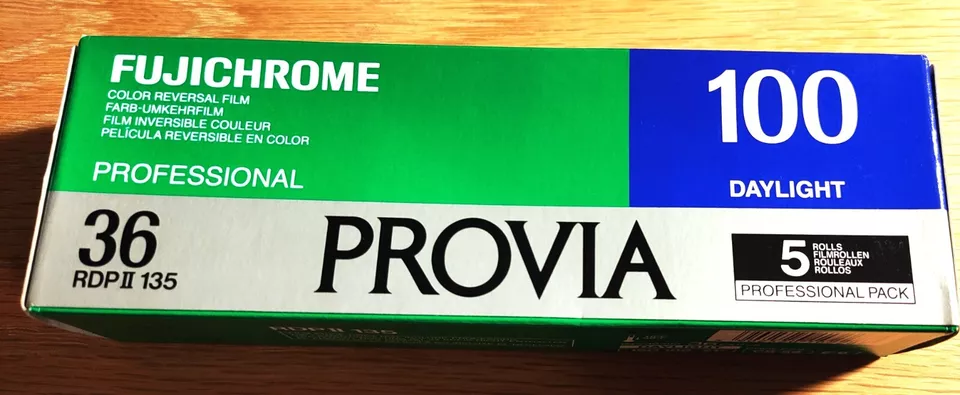 Fujichrome Provia 100F 36exp - 35MM Slide Film E-6 5packs - Expired 2002-1 - Image 1 of 1