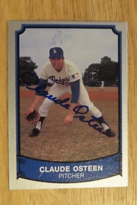 CLAUDE OSTEEN signed LOS ANGELES DODGERS 1989 Pacific Baseball Legend #132 Card - Picture 1 of 2