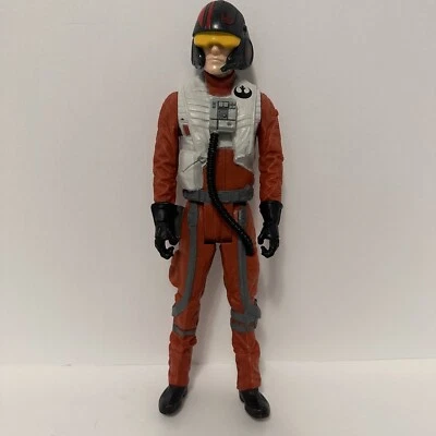 Star Wars POE DAMERON X-Wing Fighter Pilot Force Awakens 11" de alto usado Foto 1 de 4