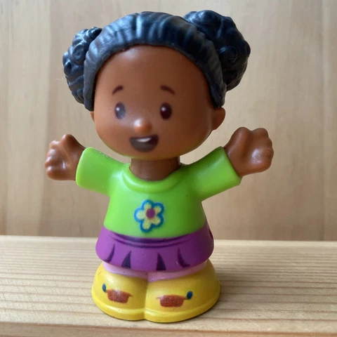 Fisher Price Little People African American Black Girl Tessa Flower Shirt Figure Cover