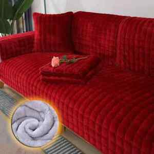 Warm Plush Sofa Cushion Mat Non-slip Sofa Cover Towel for Living Room Slipcover