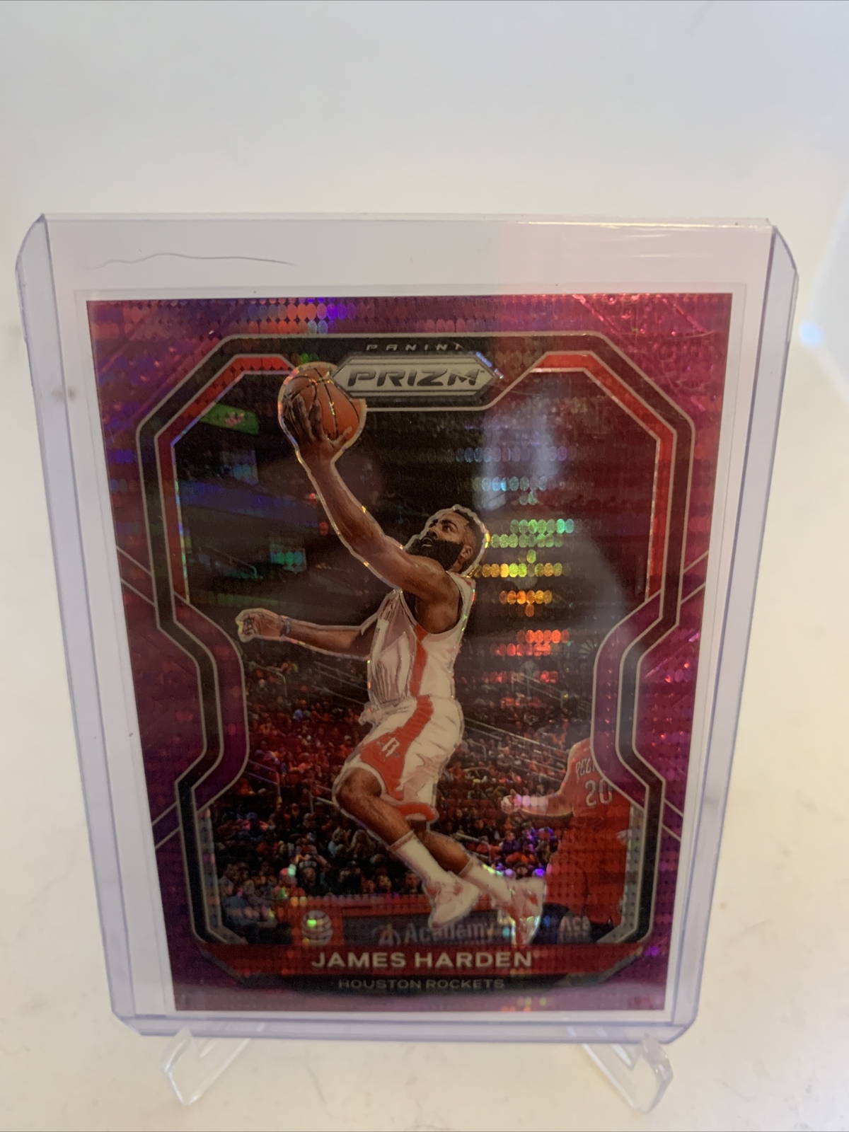 2020-21 Panini Prizm James Harden Purple Pulsar Prizm #/35 Rockets