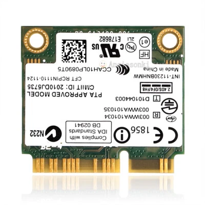 New OEM Dell 7KGX9 Intel Centrino Wireless-N 1030 11230BNHMW b/g/n BT PCIe Half - Image 1 of 4