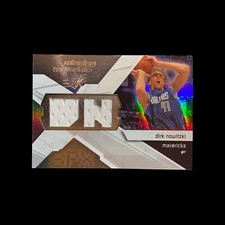 2008-09 NBA SPX UD Winning Materials #WMI-DN Dirk Nowitzki Mavericks **SGCARDS**