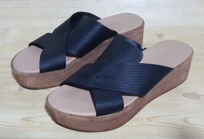 Coconuts by Matisse Black Platform Slip Women’s Sandals Size 7 M - Image 1 of 4