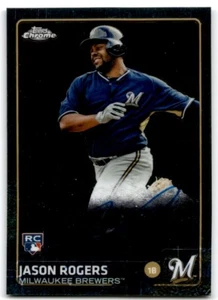 2015 Topps Chrome Jason Rogers Rookie Auto Milwaukee Brewers #AR-JR - Picture 1 of 2