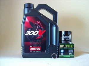 Motul 300V 15W50 Öl + Ölfilter TRIUMPH T509 SpeedTriple 955i Bj 1997-2004 - Bild 1 von 1