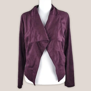 NEU Romeo + Juliet Couture lila Wildleder Pflaume Jacke Cardigan RJ46212 | Small - Bild 1 von 7