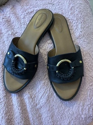 See by Chloe Women's Leather Sandals Flip-flops Slides, Size 9.5 US Eur 40.5 - Image 1 of 4