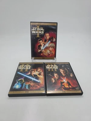 Star Wars Prequel Trilogy Phantom Attack Revenge DVD all 2 Disc Widescreen - Image 1 of 4